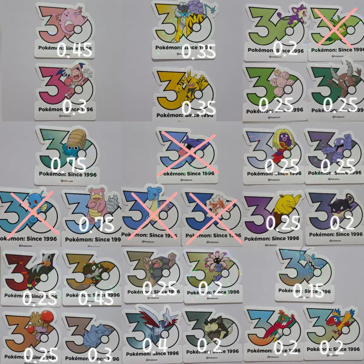 ポケモン30周年ステッカー
